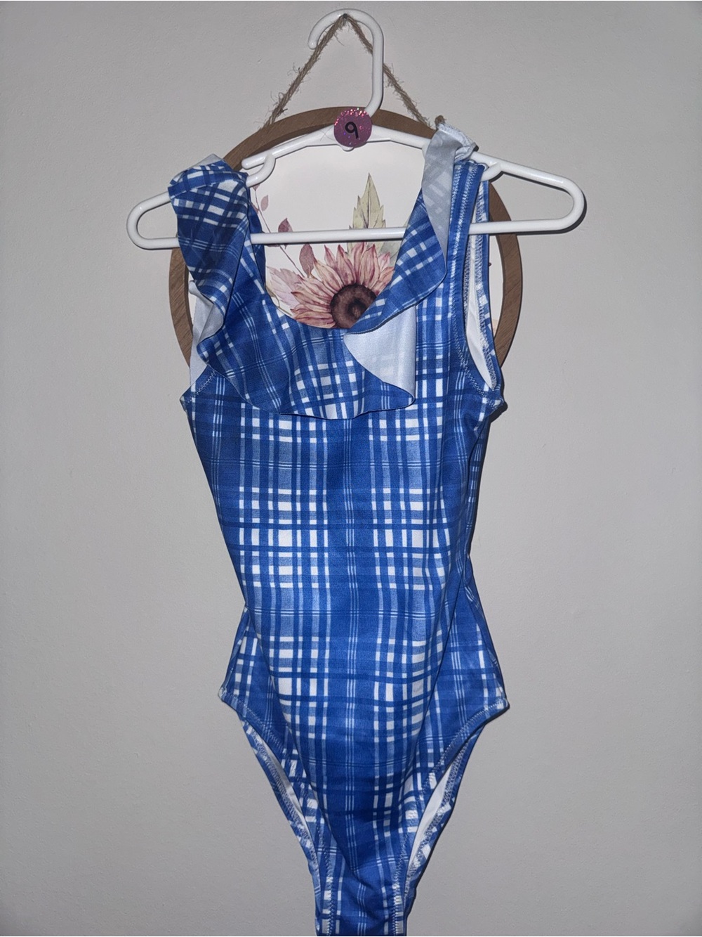 Stella cove Blue Plaid One-Piece Swimsuit